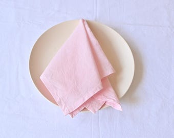 Set di tovaglioli in cotone grigio antracite stonewashed - Decorazione da tavola rustica - Tovaglie riutilizzabili