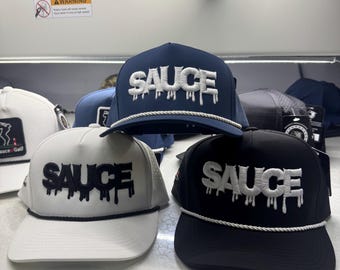 Casquette brodée faite sur commande, chapeau de golf de corde de 5 panneaux, casquette personnalisée de logo