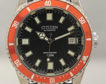 シチズン オートマチック ブルー モッド Ref. 8200 回転ベゼル