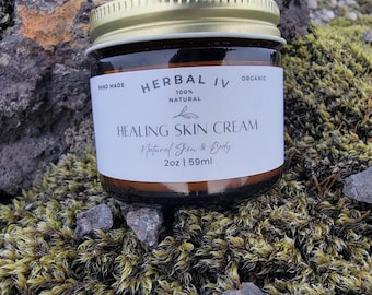 Organic Healing Face & Body Cream: Natural Anti-Aging Moisturizer