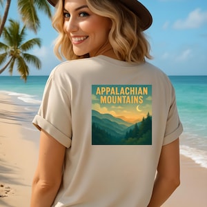 Appalachian Mountains Graphic T-Shirt: Vintage Style Nature Tee