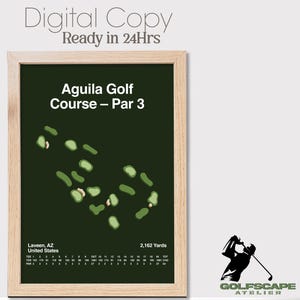 Personalized Golf Course Map Art | Custom Golf Gift for Him | Unique Golfer Decor | Golf Wall Art for Home Office or Man Cave