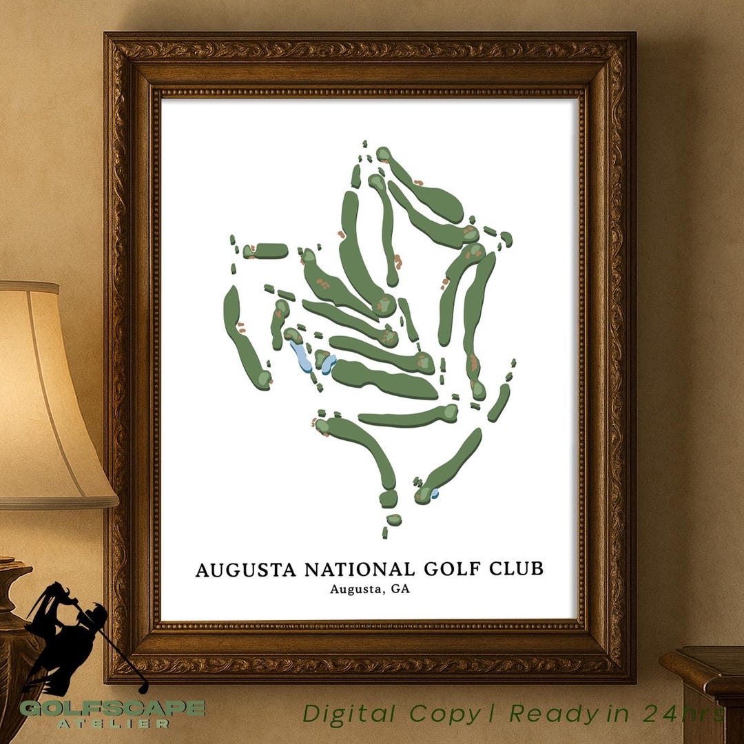Augusta National Golf Club | Augusta, Georgia | Printable Golf Art Any ...