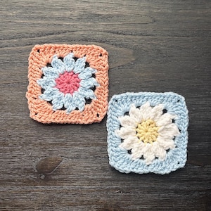 Flower Granny Square Crochet Pattern PDF | Easy Floral Motif | Beginner Friendly Digital Download