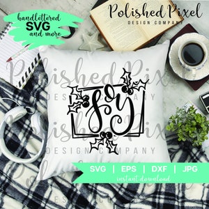 Handlettered Joy SVG, Christmas t-shirt design, Joy SVG cut file, Christmas SVG file, Christmas shirt, Handlettered Christmas shirt, Joy sag