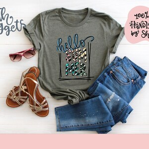 Hello Summer PNG, Summertime PNG, Handlettered PNG, Beach Sublimation Design, Sublimation or Printable, Sublimation Shirt Design