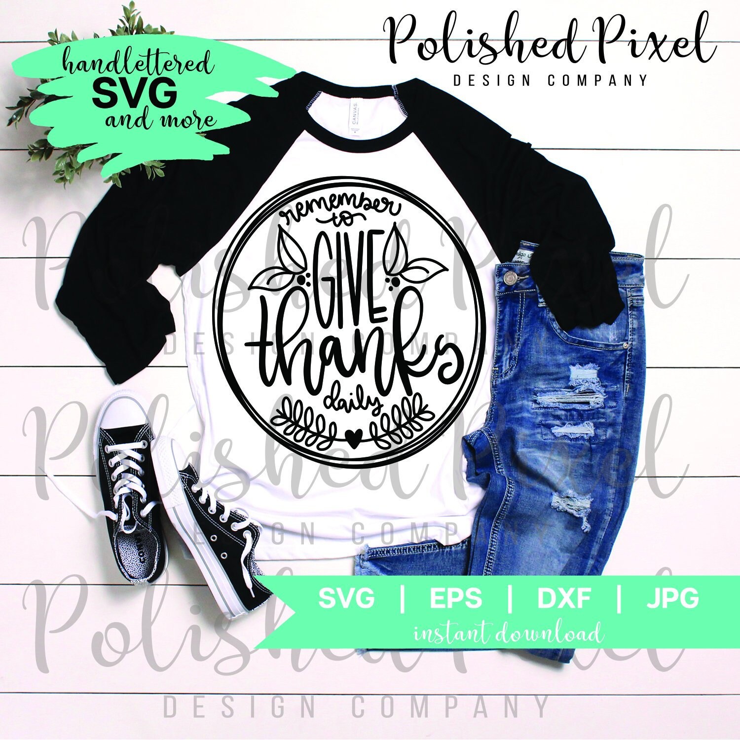 Download Handlettered Give Thanks Svg T Shirt Design Svg Cut File Cut Etsy