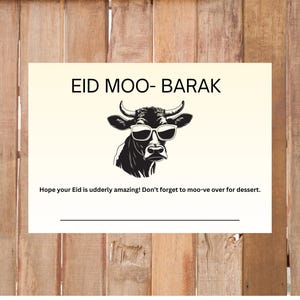 Cartões de felicitações engraçados para o Eid-ul-Adha para imprimir