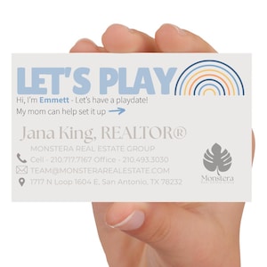 Realtor Playdate Business Card