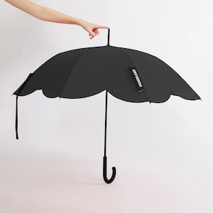 Parapluie floral : tissu pongé coupe-vent, protection UV