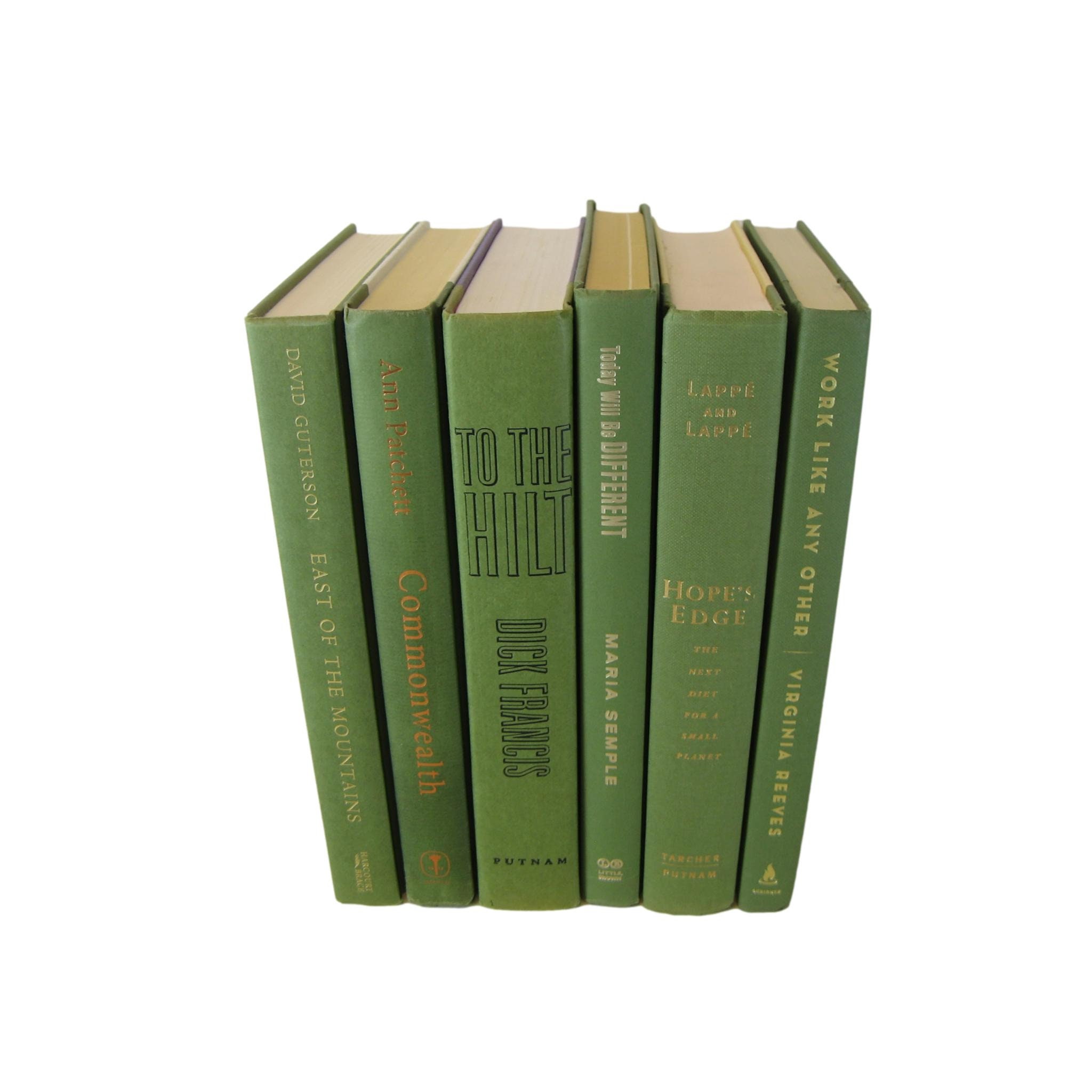 Green Designer Book Set Decorative Books for Fall Book - Etsy