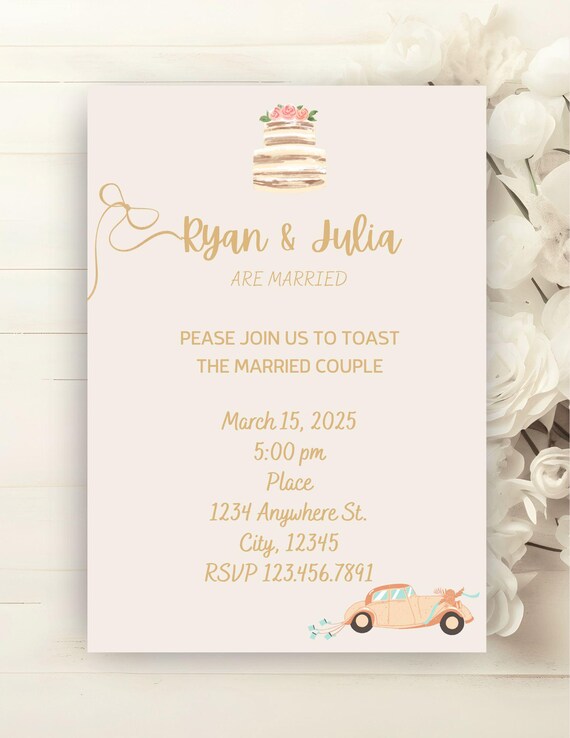 We Eloped! Editable Custom Download
