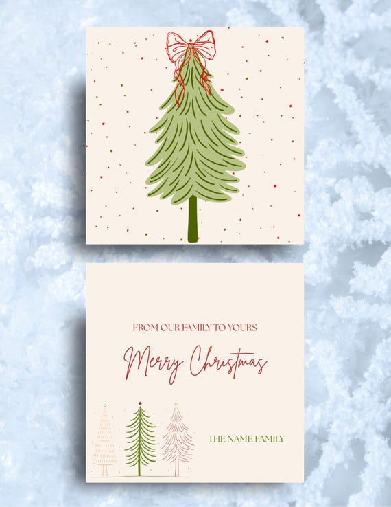 Fun Christmas Trees Holiday Digital Card