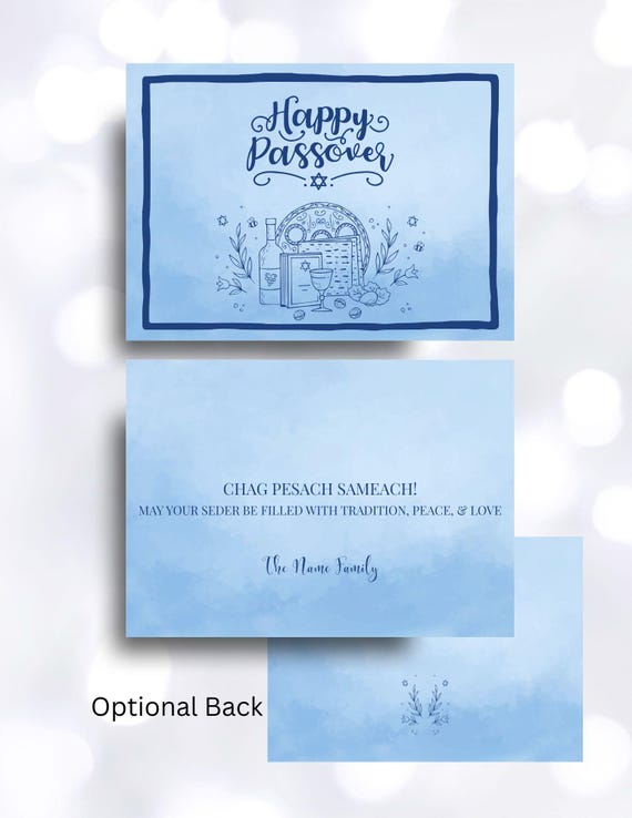 Happy Passover Seder Digital Greeting Card
