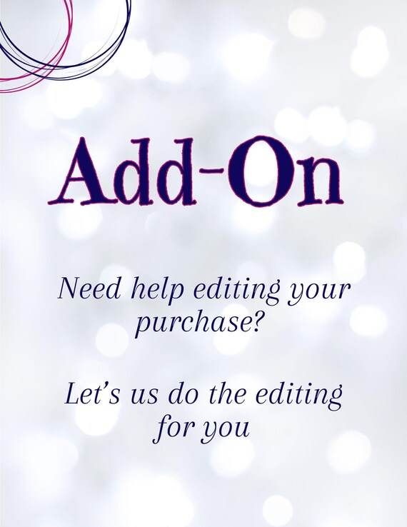 Custom Editing Add-On