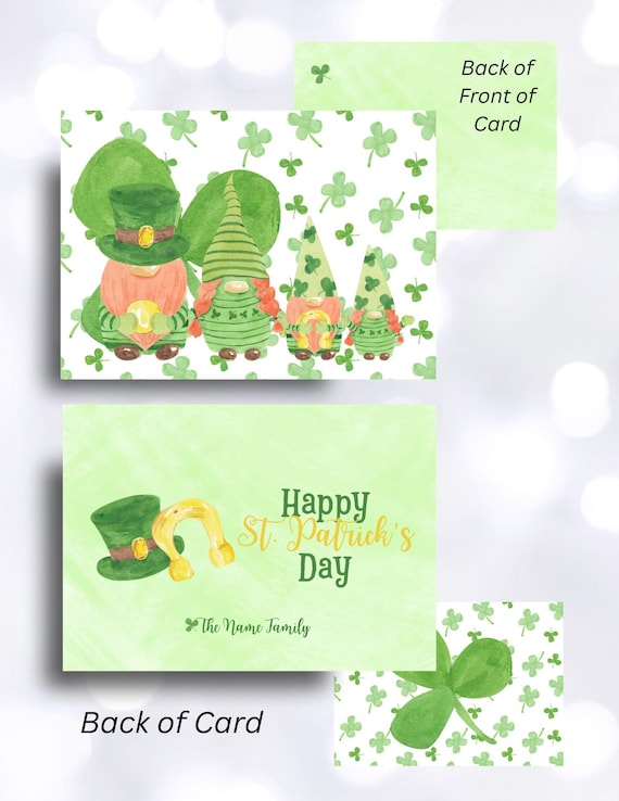 St. Patrick's Day Family Digital Greeting Card