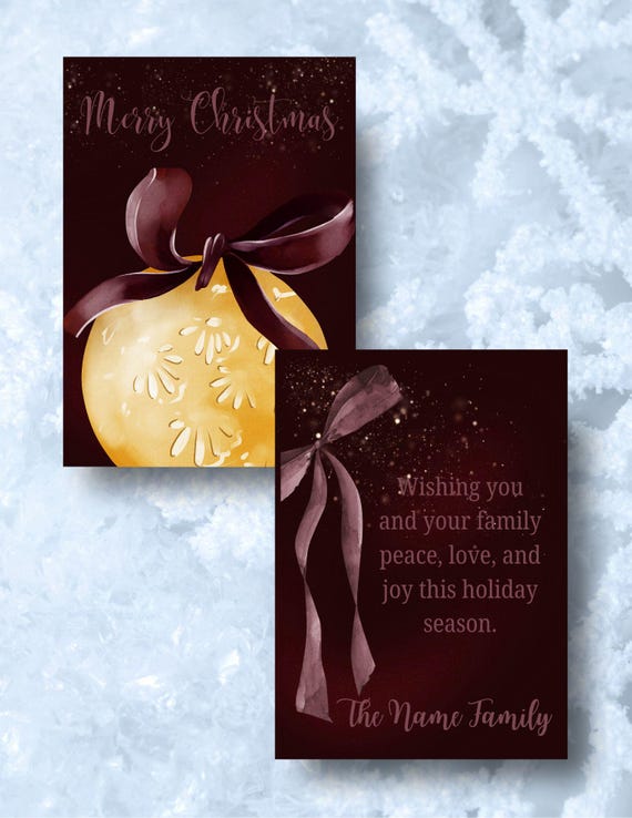 Ornament Sparkle Digital Greeting Card