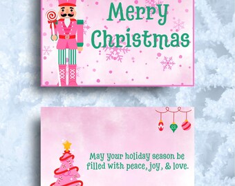Christmas Pink Nutcracker Digital Card