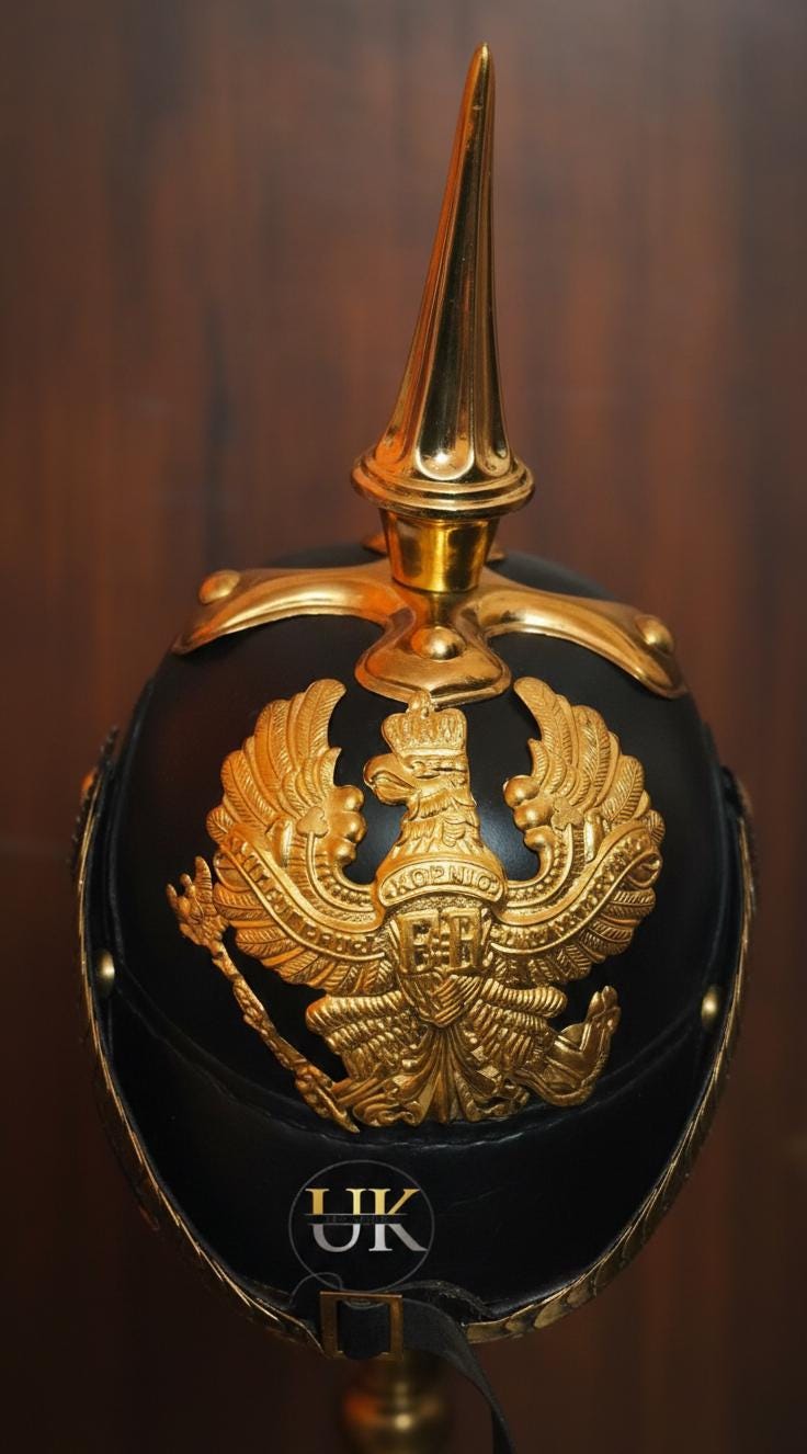 プロイセン帝国ドイツ軍ピッケルハウベスパイクヘルメット | 第一次