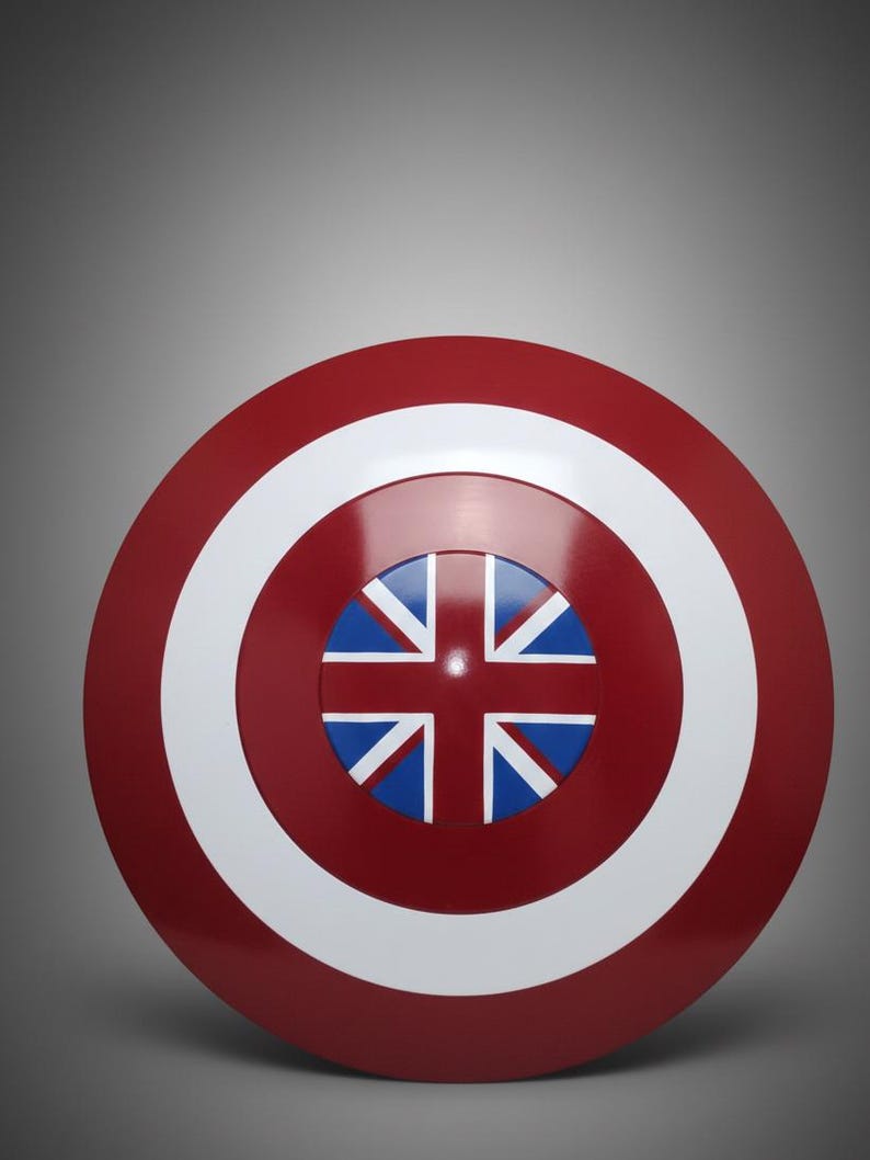 Captain Carter Shield: Metal Prop Replica, British Flag Design - Cosplay image 9