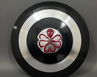 Hydra । Captain America Villain Shield, Red Skull, 18GA Steel