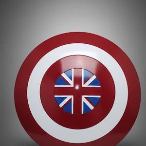 Captain Carter Shield: Metal Prop Replica, British Flag Design - Cosplay image 13
