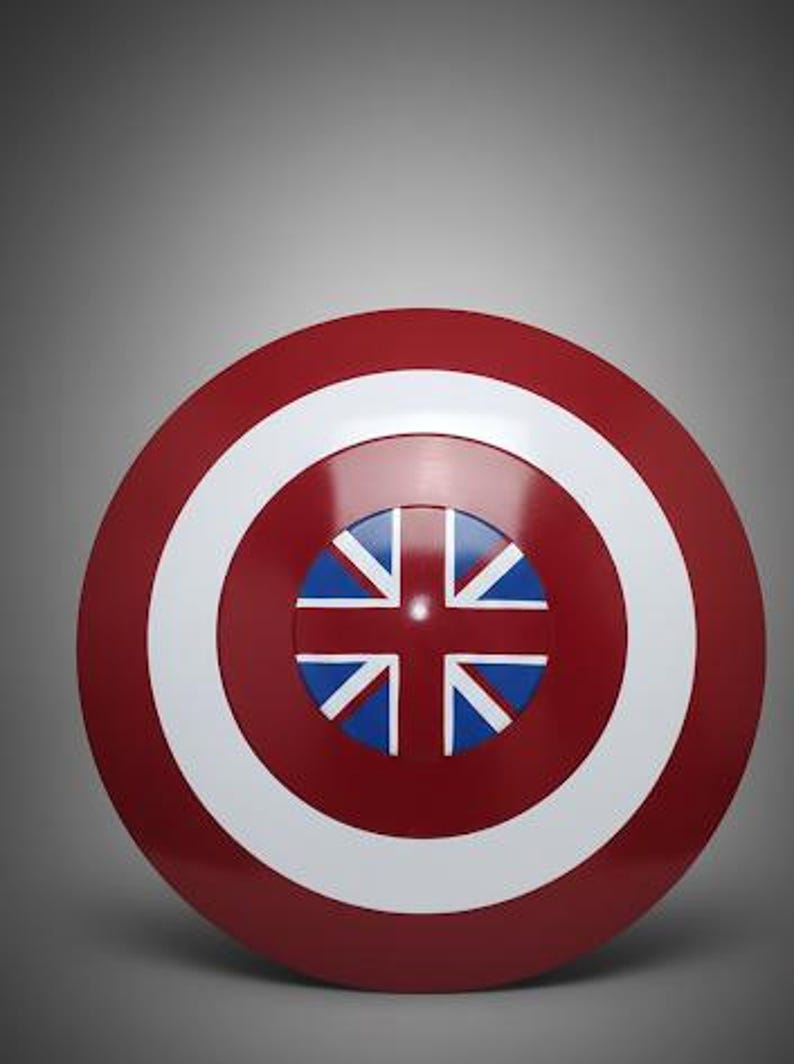 Captain Carter Shield: Metal Prop Replica, British Flag Design - Cosplay image 13