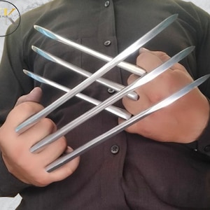 Aluminum Wolverine Claws: X-Men Logan Cosplay Prop Replica
