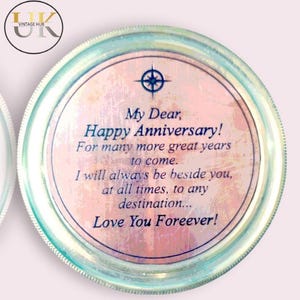 Personalised Iconic Adventurer Sundial Compass, Wedding, Anniversaries | Retirement, Graduation, Good Luck | Baptism Gift | Sundial Compass