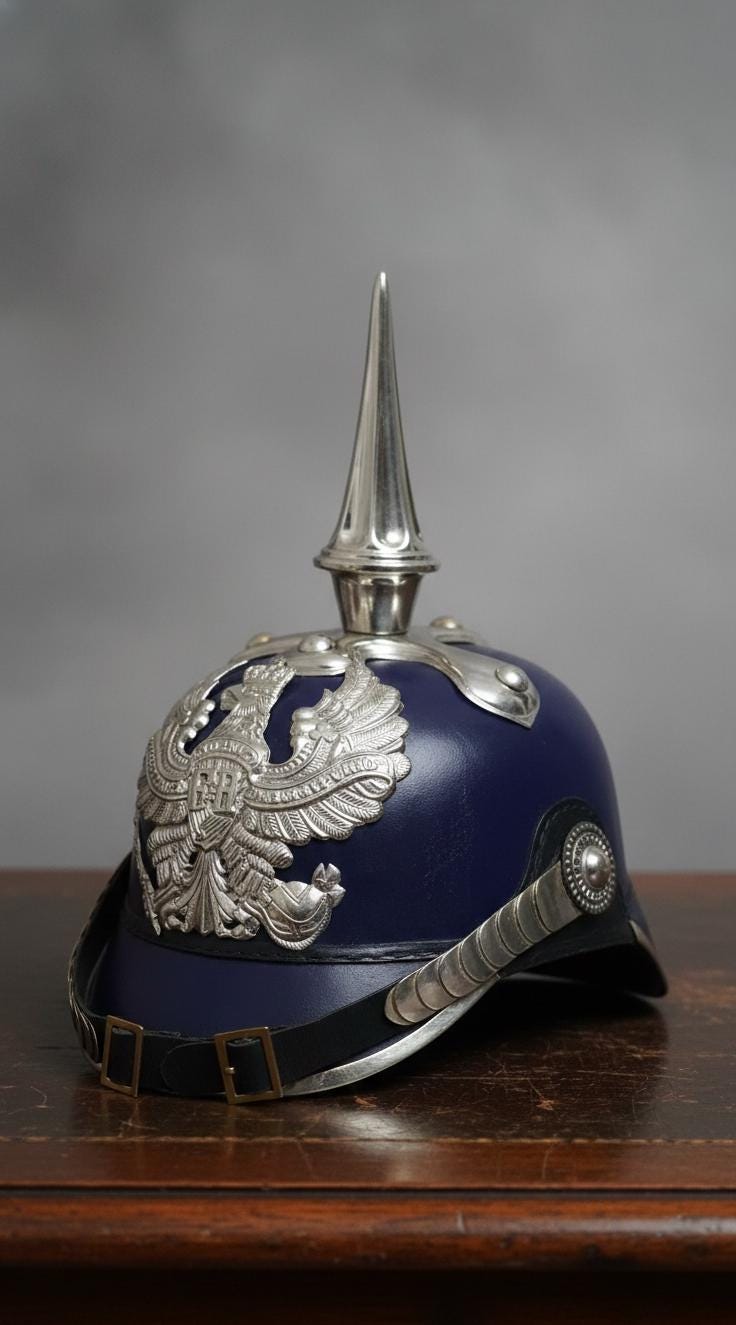 プロイセン帝国ドイツ軍ピッケルハウベスパイクヘルメット | 第一次