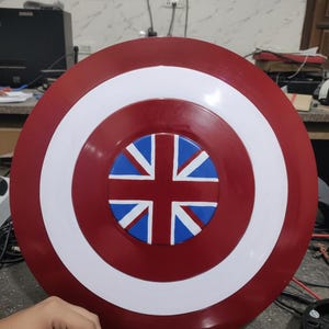 Captain Carter Shield: Metal Prop Replica, British Flag Design - Cosplay image 7
