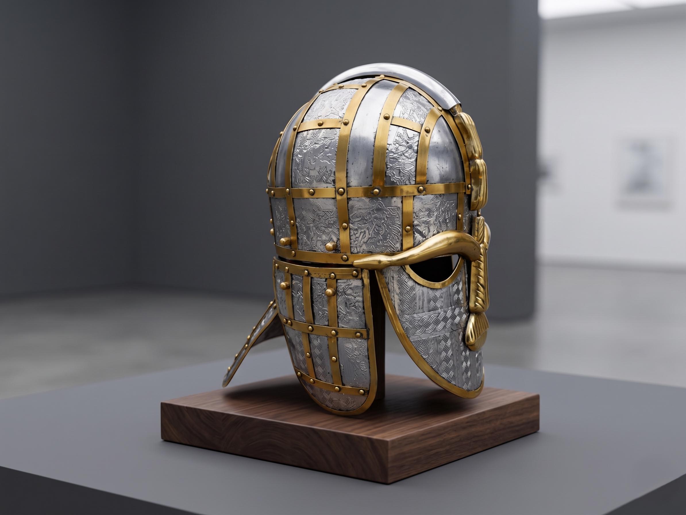 King Rædwald Sutton Hoo Helmet Replica - Anglo-saxon King Raedwald Helmet - Vendel ...