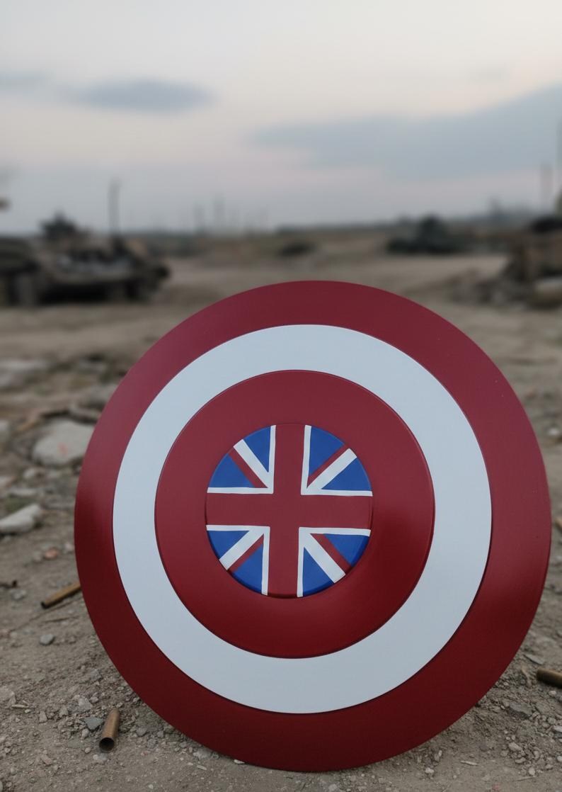 Captain Carter Shield: Metal Prop Replica, British Flag Design - Cosplay image 11
