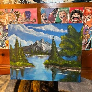 Custom Hand-Painted Art  Anime, Nature Landscapes and Cartoon Inspired Canvas Designs