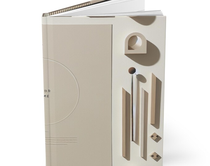 Matte Hardcover Journal - Modern Touch for Writing, Ideas, Sketches - Scandinavian
