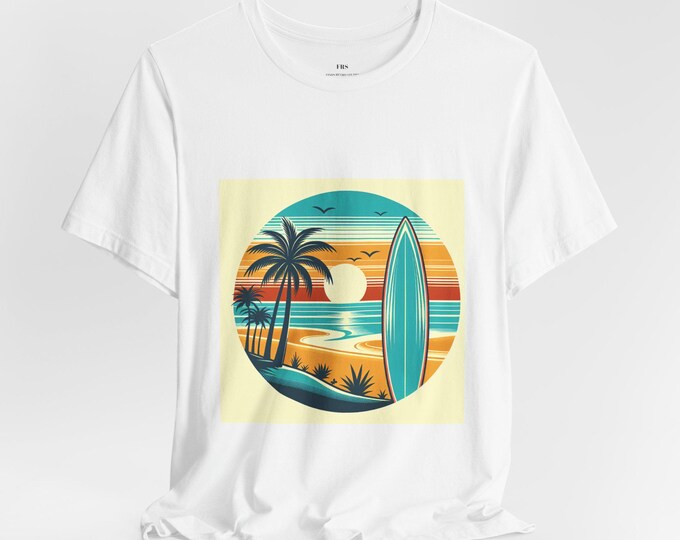 Summer Vibes Retro Sunset T-Shirt - Vintage Inspired Graphic Tee
