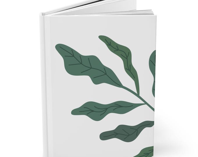 Botanical Hardcover Journal, Plant and Flower Art, A5 Notebook, Sketchbook, Planner, Matte Cover