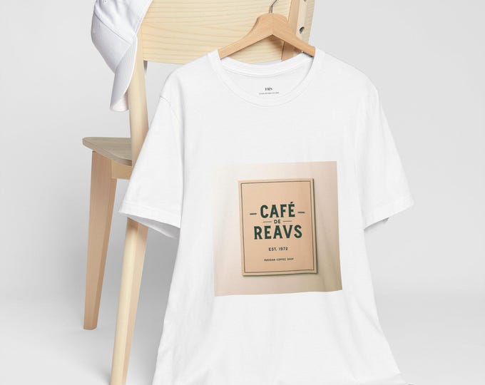 Paris Cafe Graphic Tee - Stylish French Inspired T-Shirt for Casual Wear