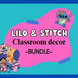 Lilo and Stitch classroom decor bundle