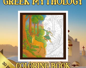 Libro para colorear de mitología griega: 30 páginas imprimibles (descarga PDF)