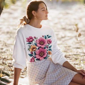 Paquete PNG Floral: 10 imágenes prediseñadas de flores de alta resolución para sublimación, pegatinas, camisetas y manualidades.