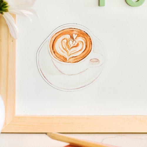 Coffee Latte Coffee Fridge Coffee Refrigerator Etsy