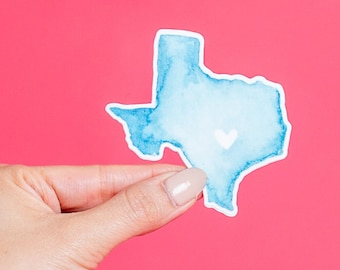 Vinyl Texas State Sticker, Texas Stickers, Texas Decal, Southwest Stickers, AustinTexas Sticker, Water Bottle Sticker, Laptop Stickers