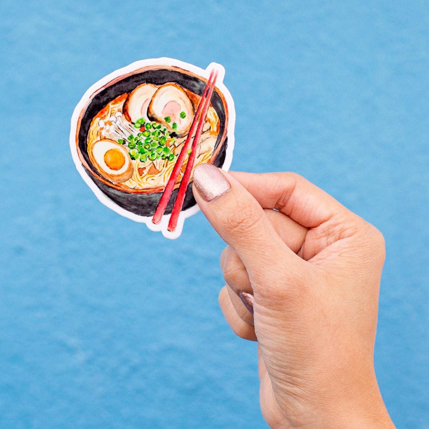 Japanese Ramen Vinyl Sticker, Japanese Ramen Sticker, Ramen Noodles S…