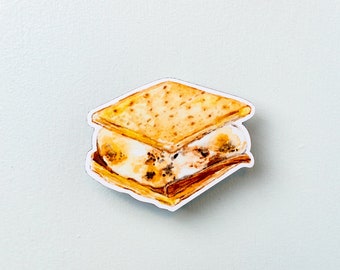 S'more Sticker, Smores, Camping Vinyl Sticker,  Sticker for Camper, Laptop Decal, Laptop Sticker