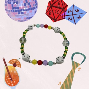 Disco Detective Beaded Bracelet