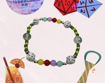 Disco Detective Beaded Bracelet