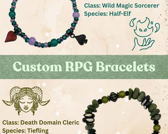 Custom RPG Character Bracelet