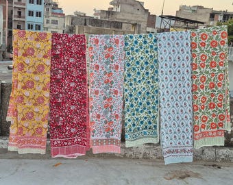 Hand Block Printed Cotton Sarong: Beach Cover-Up, Indian Pareo Wholesale Sarong