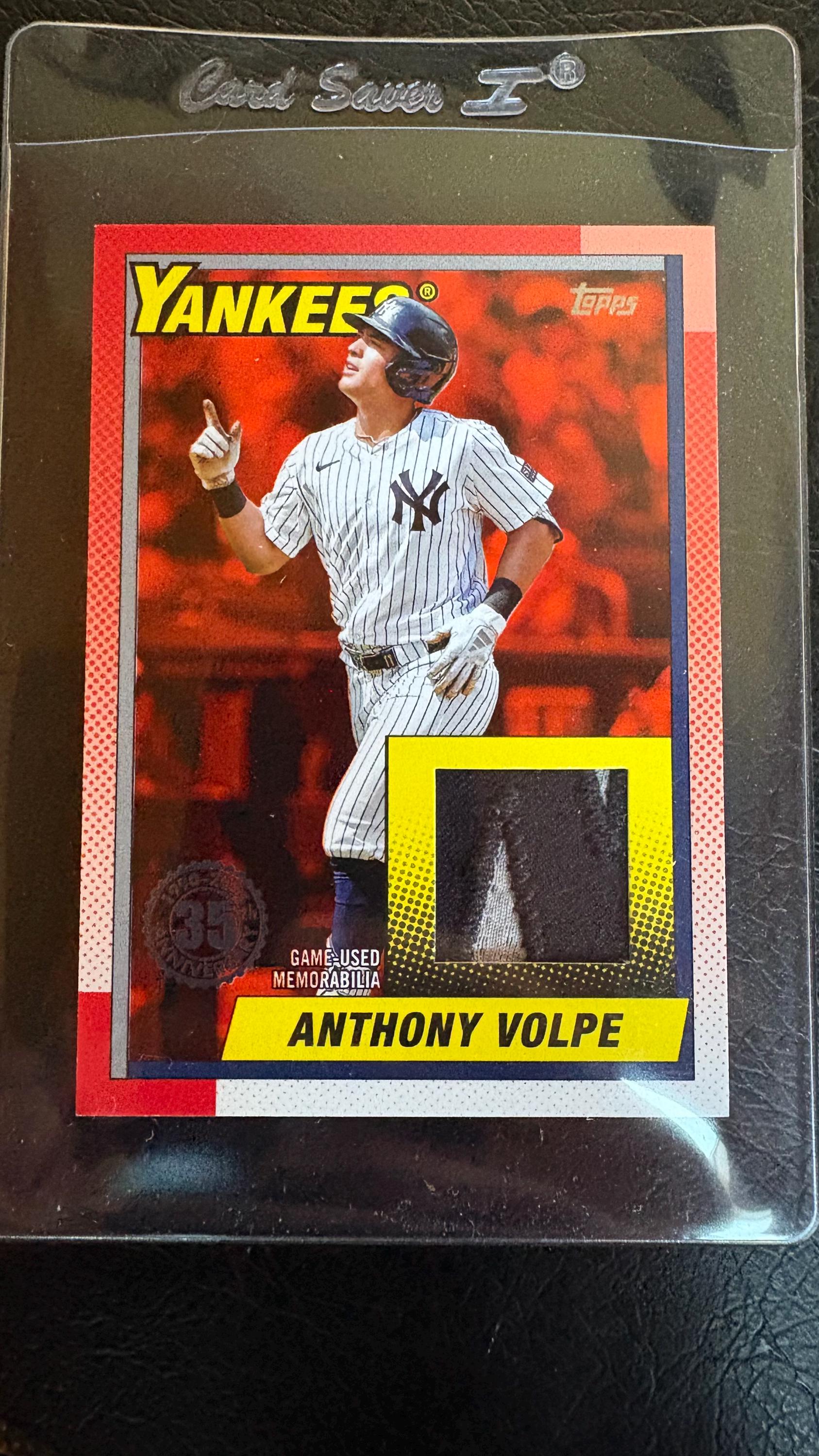 2025 Topps Series 1 Anthony Volpe 1990 Relic - 05/25 -#T90R-AV